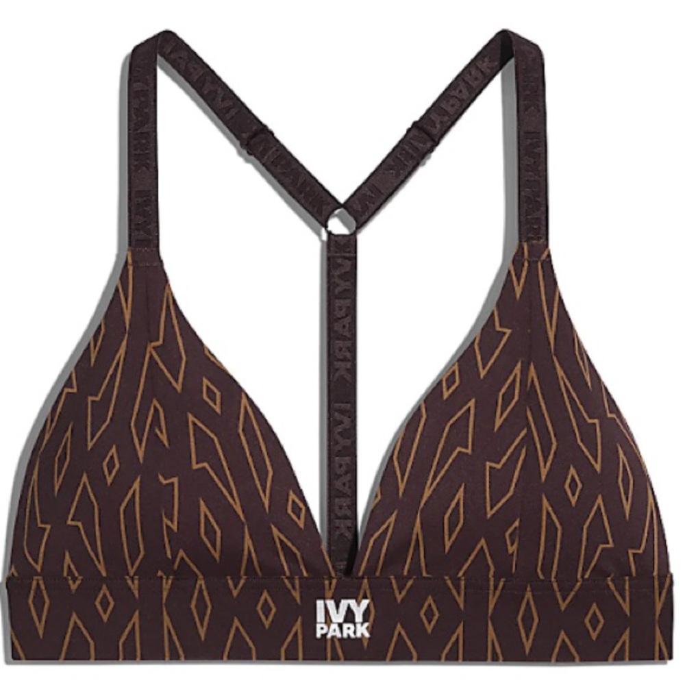 Adidas X Ivy Park Allover Print Triangle Bra